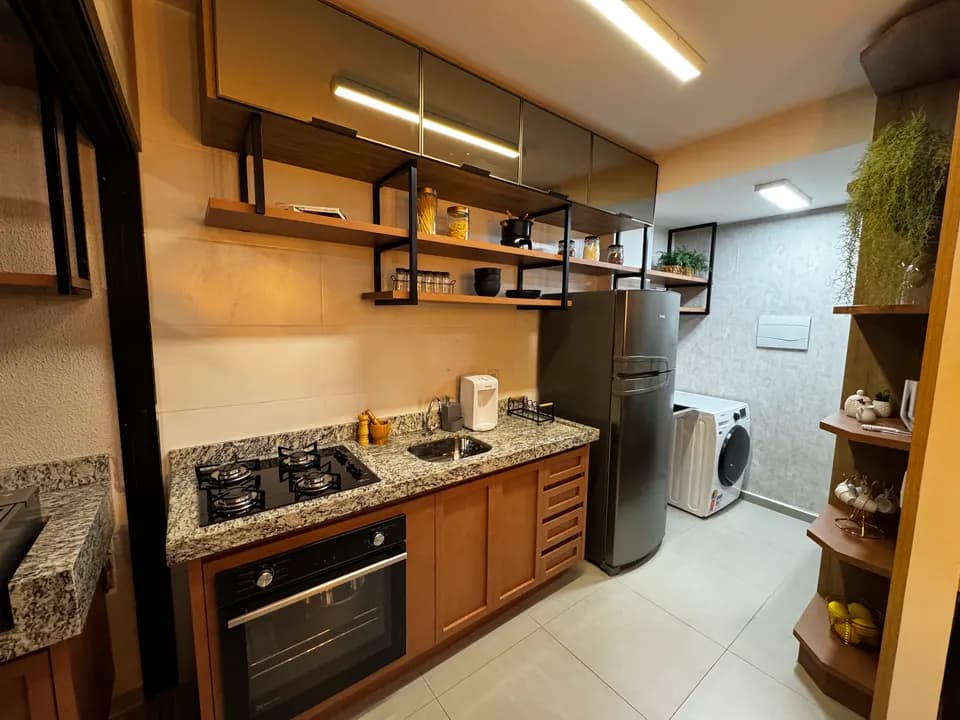 Apartamento 2 quartos 1 suíte Varanda com churrasqueira a carvão